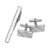 Men's Classic Cufflinks & Tie Clip Set - Luxury Fashion Jewelry Gift