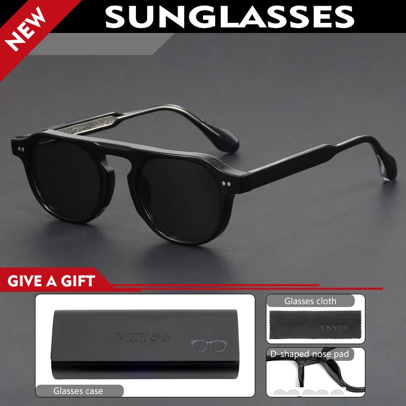 VICKY Designer Geometric Sunglasses - Polarized UV Protection & Prescription Ready