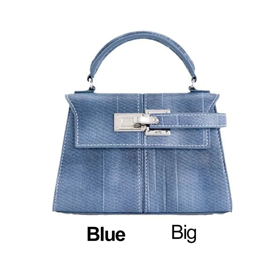 Trapezoidal Leather Handbag for Women - Versatile Tote Style