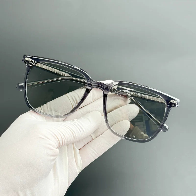 Retro Brown Square Sunglasses - Outdoor UV Protection & Prescription Ready