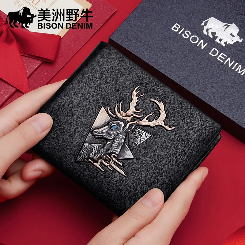 Genuine Leather Vintage Wallet - Designer Card Holder for Men & Women