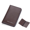 Minimalist Men's Wallet - Slim PU Leather Front Pocket Card Holder