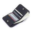 Women's Leather Wallet - Small Folding Purse with Multiple Compartments