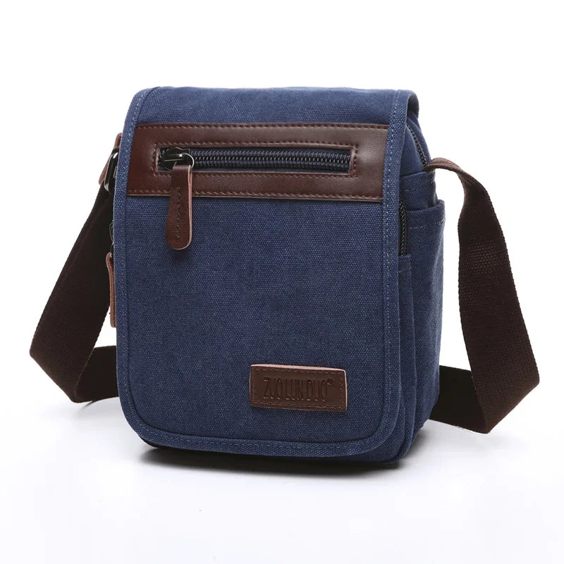High Quality Canvas Shoulder Bag - Designer Unisex Messenger Bag with Large Capacity