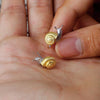 LATS Dainty Snail Earrings - Gold Silver Fashion Studs
