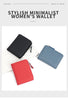 RFID Blocking Women's Leather Wallet - Compact Multi-Card Bifold Purse