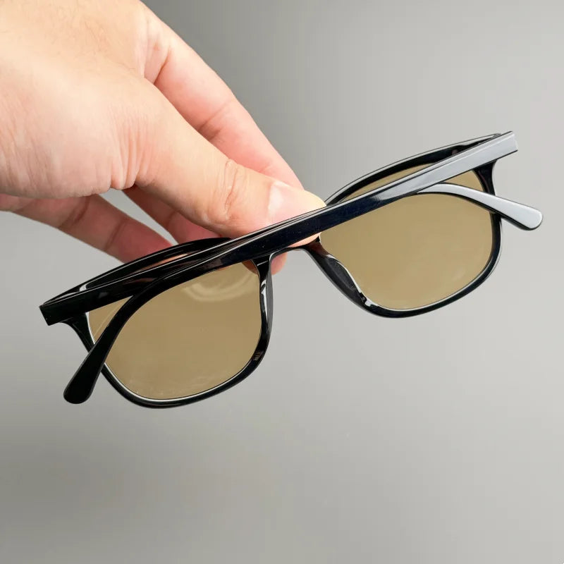 Classic Square Sunglasses - Hand-Designed Acetate Frames with UV400 Protection