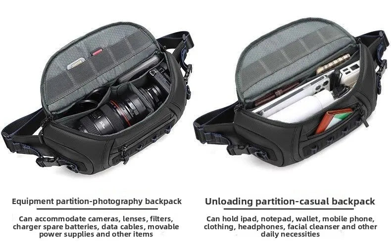 Waterproof Camera Bag - Multi-Function Crossbody for Travel & Outdoor Photography