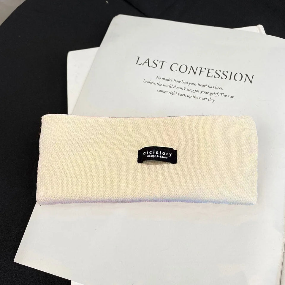 High Stretch Knitted Headband - Yoga, Face Wash & Hair Tie for Autumn/Winter