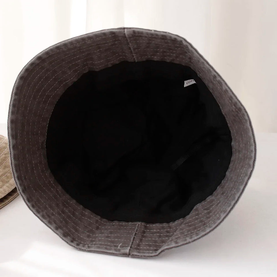 Four Season Women's Bucket Hat - Cotton Fringed with Adjustable Wire Brim