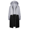 Y2K Long Sleeve Hoodie for Women - Versatile Color Block Zip Sweatshirt