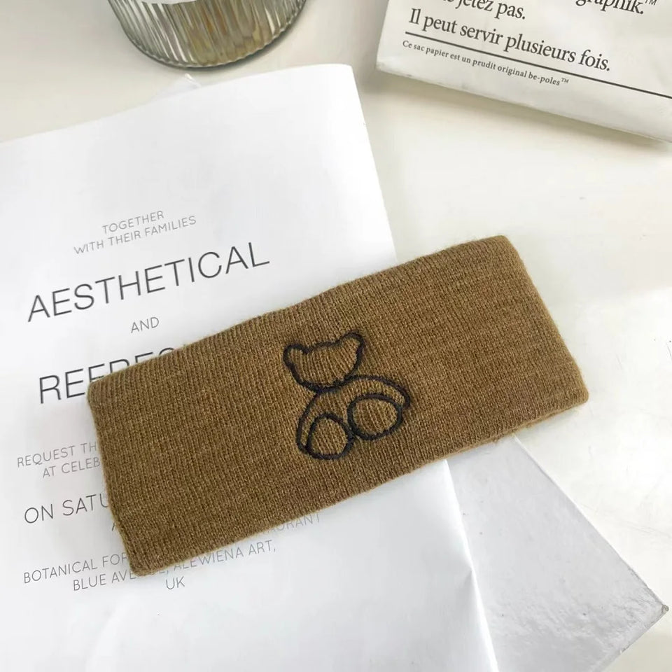 High Stretch Knitted Headband - Yoga, Face Wash & Hair Tie for Autumn/Winter