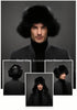 Men's Luxury Fox Fur Hat - 100% Sheepskin Ushanka with Ear Flaps