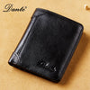 Dante Men's Leather RFID Wallet - Vintage Cowhide Vertical Design with Money Clip