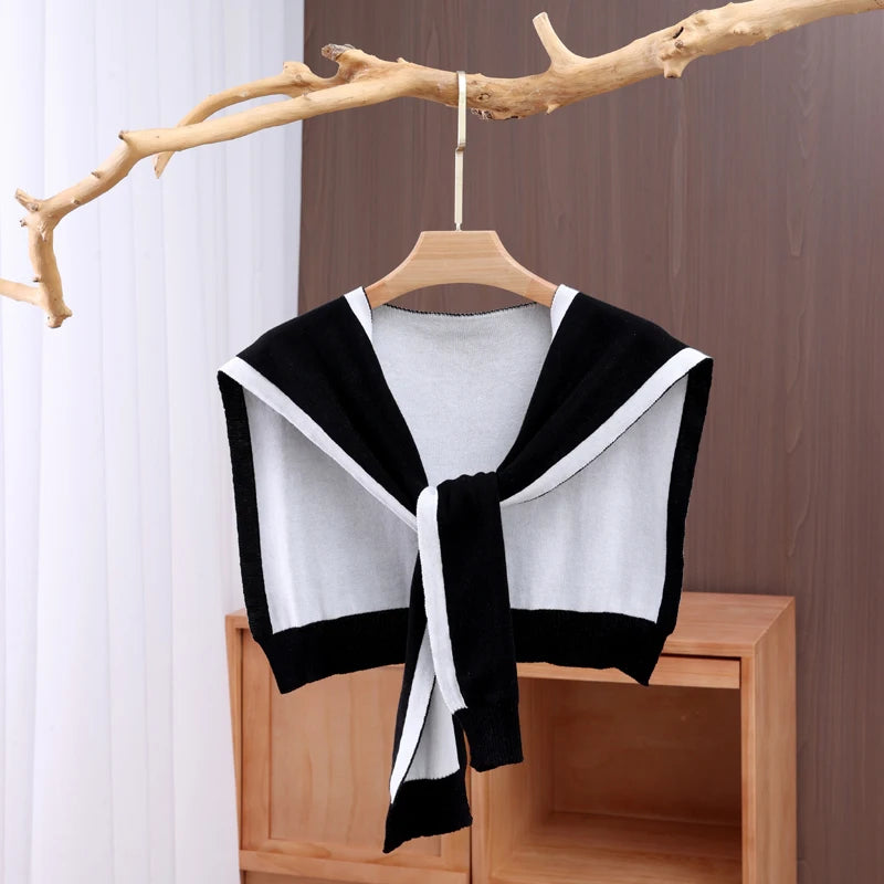 Women's Cotton Paisley Stole - Small Square Shawl with Striped Accents