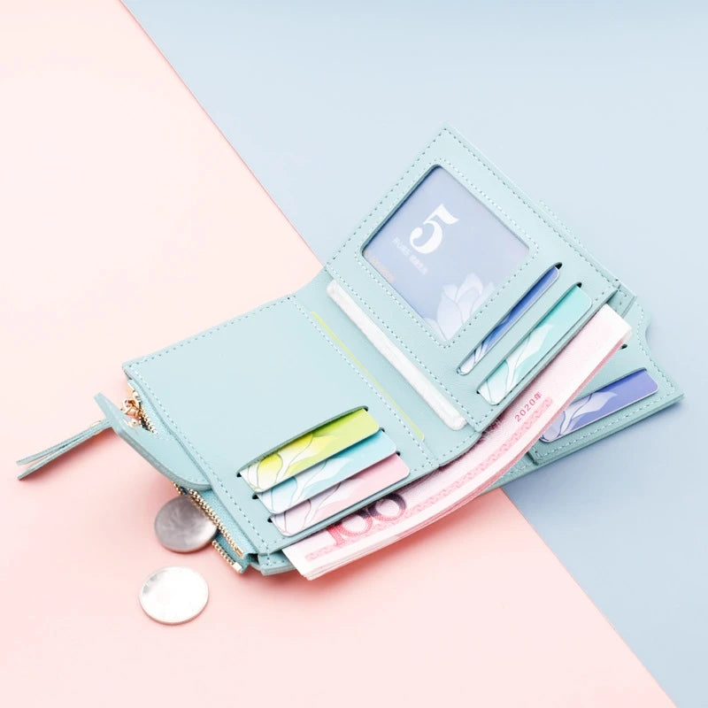 Compact Wallet - Small Women's Purse with Multiple Card Slots