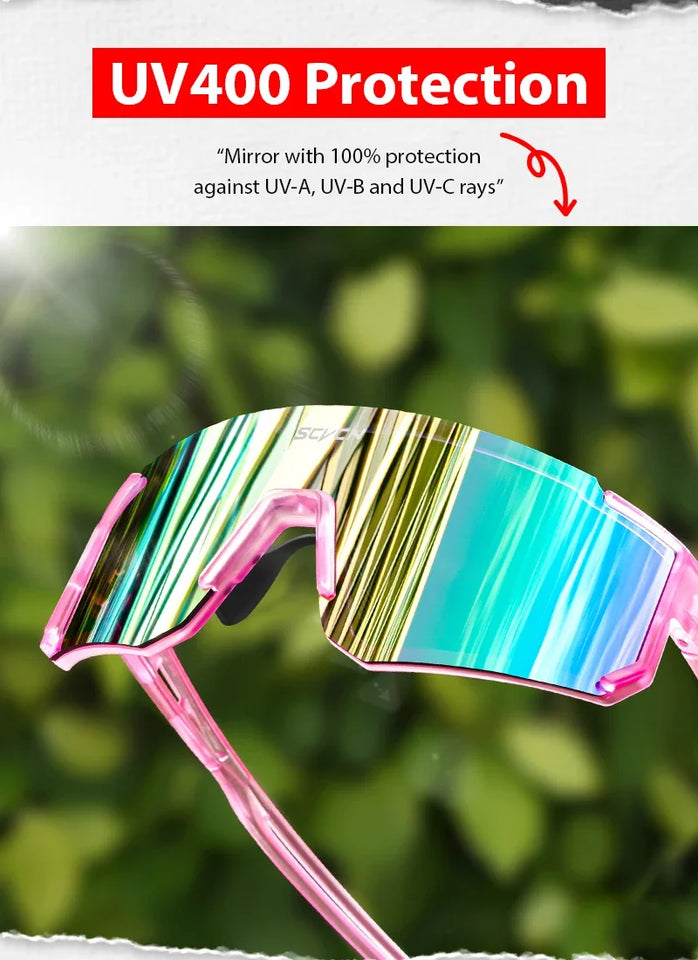 SCVCN Sports Sunglasses - UV400 Cycling & Outdoor Protective Eyewear
