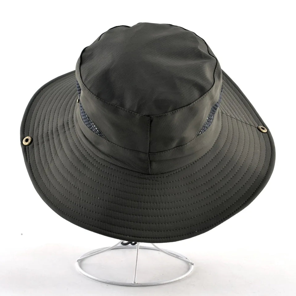 Anti-UV Wide Brim Hat - Unisex Sun Protection for Fishing, Hiking & Beach