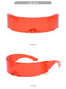 Cyber Punk Rimless Sunglasses - Y2K Futuristic Wrap-Around for Women