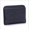 Women's Leather Wallet - Small Folding Purse with Multiple Compartments