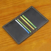 Business Card Holder - Genuine Leather Credit Card Wallet & ID Organizer