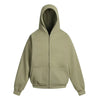 Wide Style Cotton Hoodie - Heavy Double Layer Unisex Zipper Coat