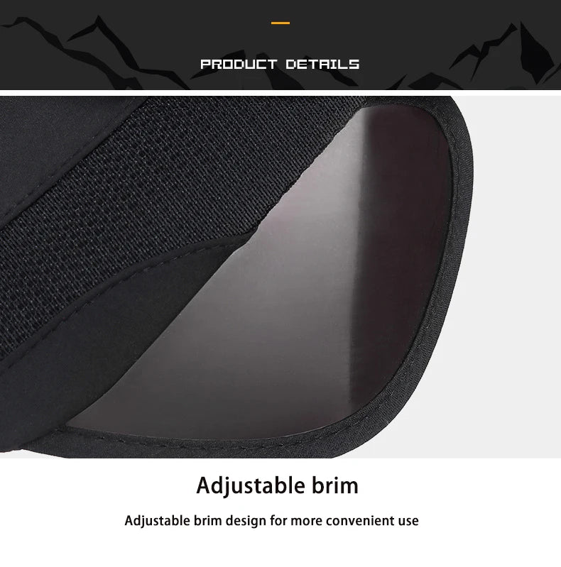 Adjustable Visor Sun Hat - UV Protection Sports Cap for Men & Women