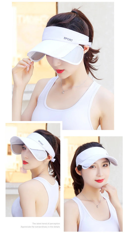 Adjustable Visor Sun Hat - UV Protection Sports Cap for Men & Women