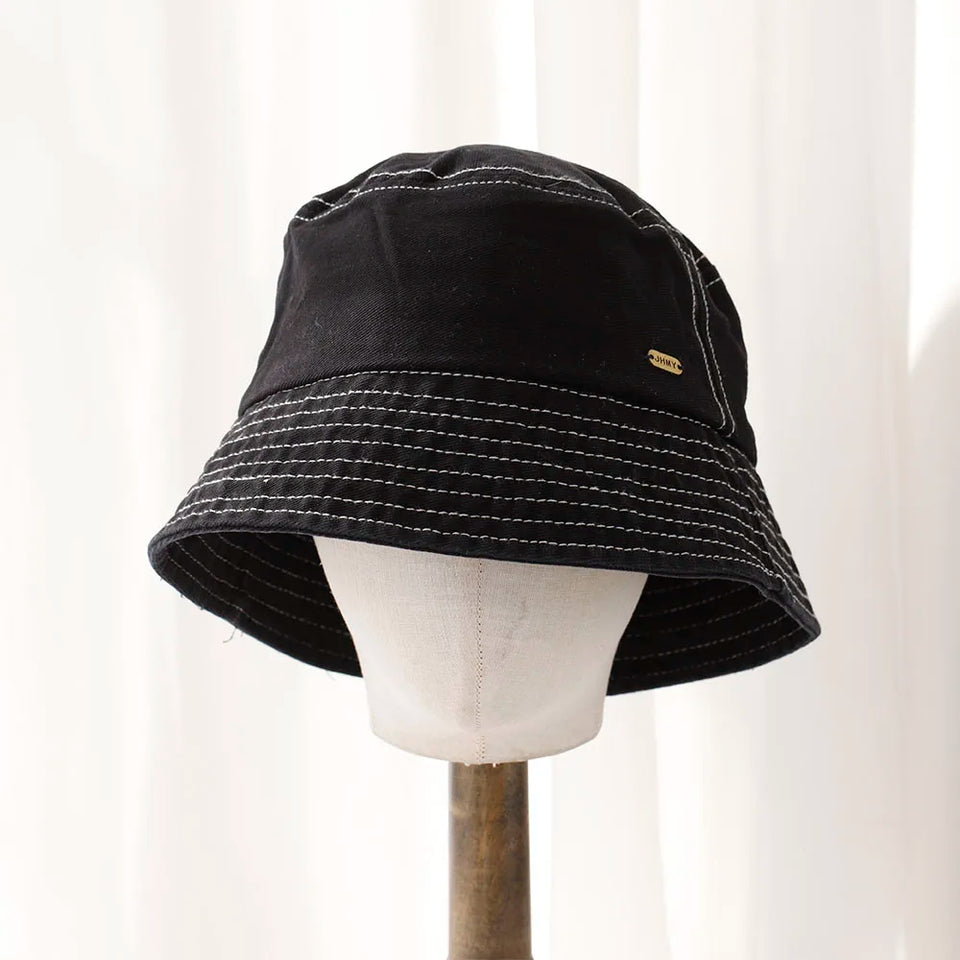 Four Season Women's Bucket Hat - Cotton Fringed with Adjustable Wire Brim