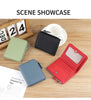 RFID Blocking Women's Leather Wallet - Compact Multi-Card Bifold Purse