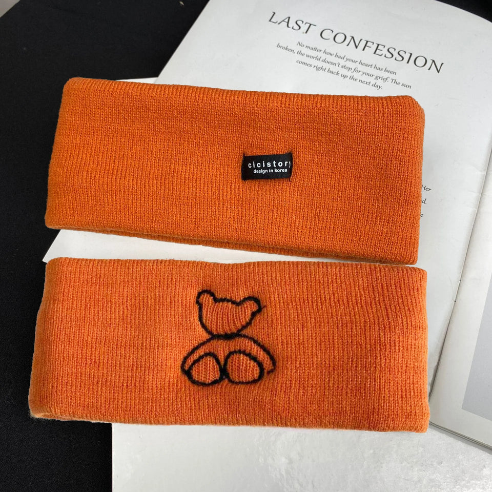 High Stretch Knitted Headband - Yoga, Face Wash & Hair Tie for Autumn/Winter