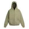 Wide Style Cotton Hoodie - Heavy Double Layer Unisex Zipper Coat