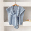 Korean Style Knitted Shawl - Summer Air Conditioning Neck Cape for Women