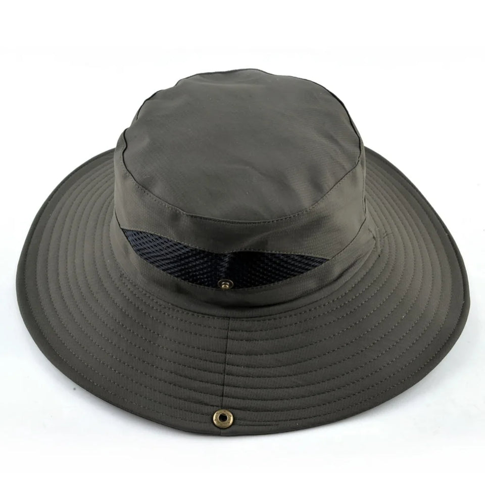 Anti-UV Wide Brim Hat - Unisex Sun Protection for Fishing, Hiking & Beach