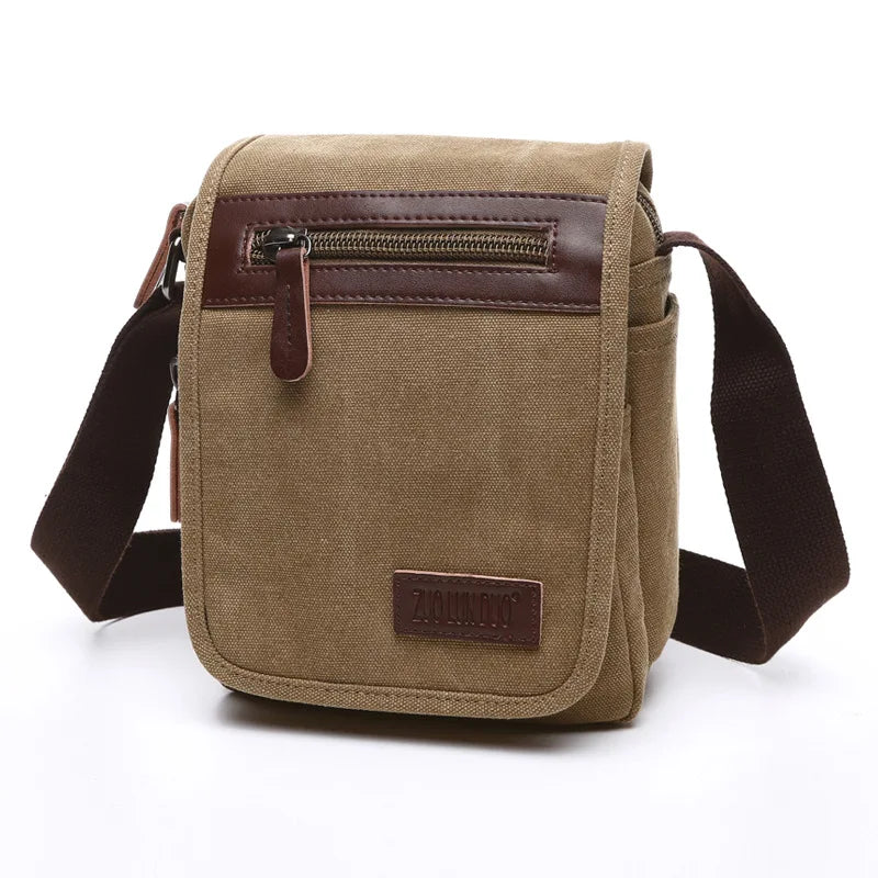High Quality Canvas Shoulder Bag - Designer Unisex Messenger Bag with Large Capacity
