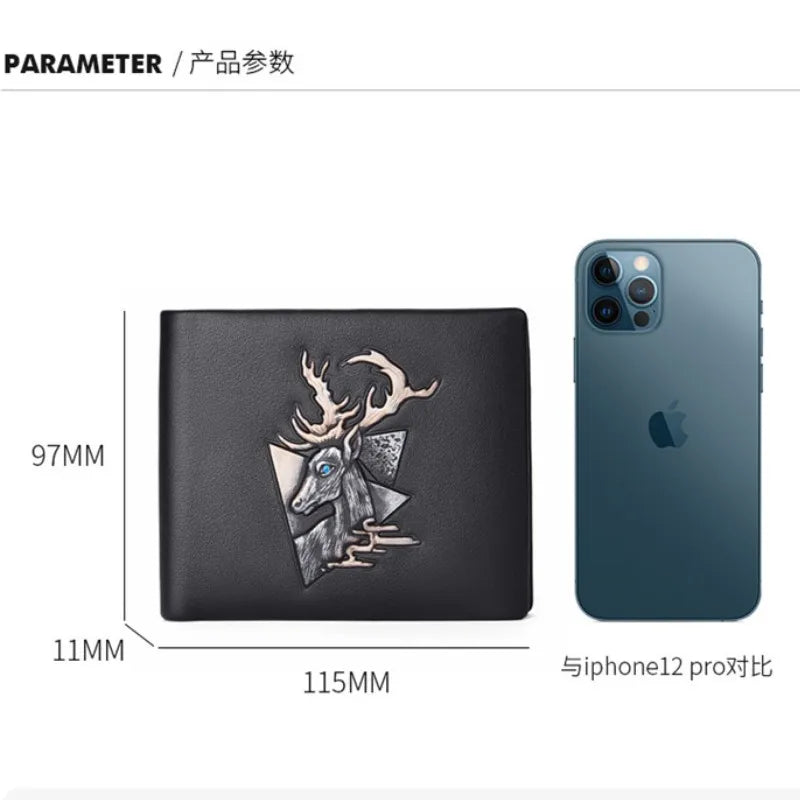 Genuine Leather Vintage Wallet - Designer Card Holder for Men & Women