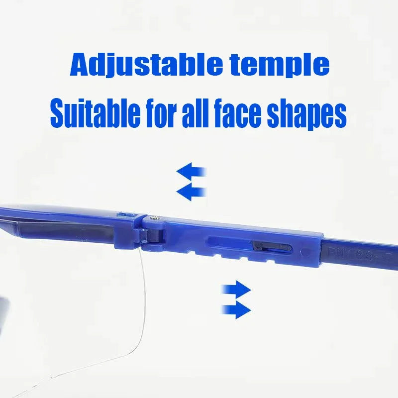 Protective Safety Glasses - Windproof Dustproof Goggles with Optical Frame