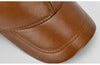 Adjustable Men's Genuine Cowhide Leather Baseball Cap - Fall Winter Sports Hat