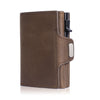 RFID Pop-Up Card Case - Leather Wallet with Multiple Compartments for Men & Women