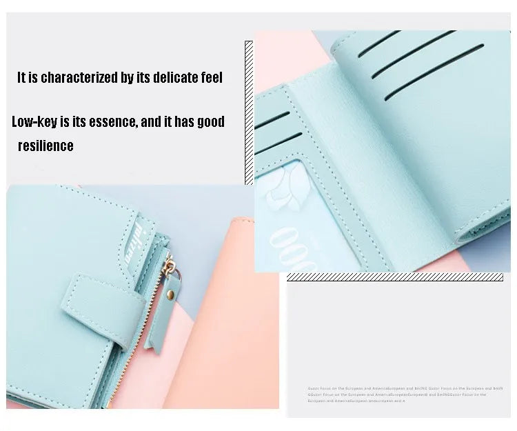 Compact Wallet - Small Women's Purse with Multiple Card Slots