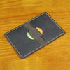Business Card Holder - Genuine Leather Credit Card Wallet & ID Organizer