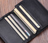 Business Card Holder - Genuine Leather Credit Card Wallet & ID Organizer
