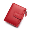 Large Capacity Women's RFID Wallet - Leather Bifold with Coin Pocket & ID Windows