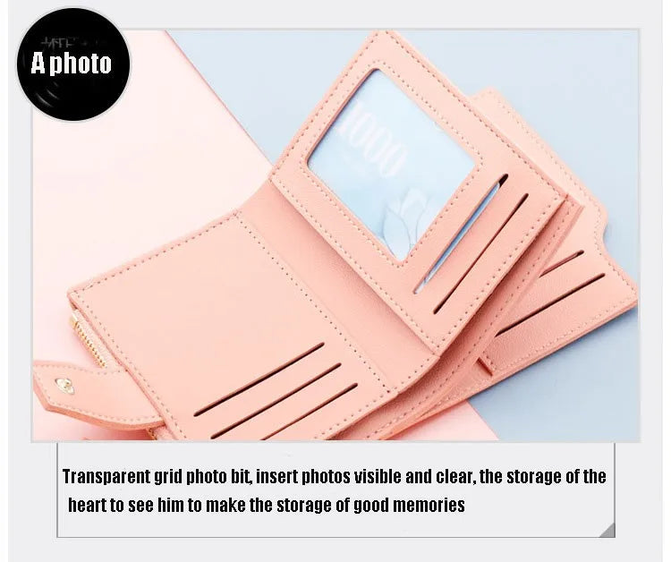 Compact Wallet - Small Women's Purse with Multiple Card Slots