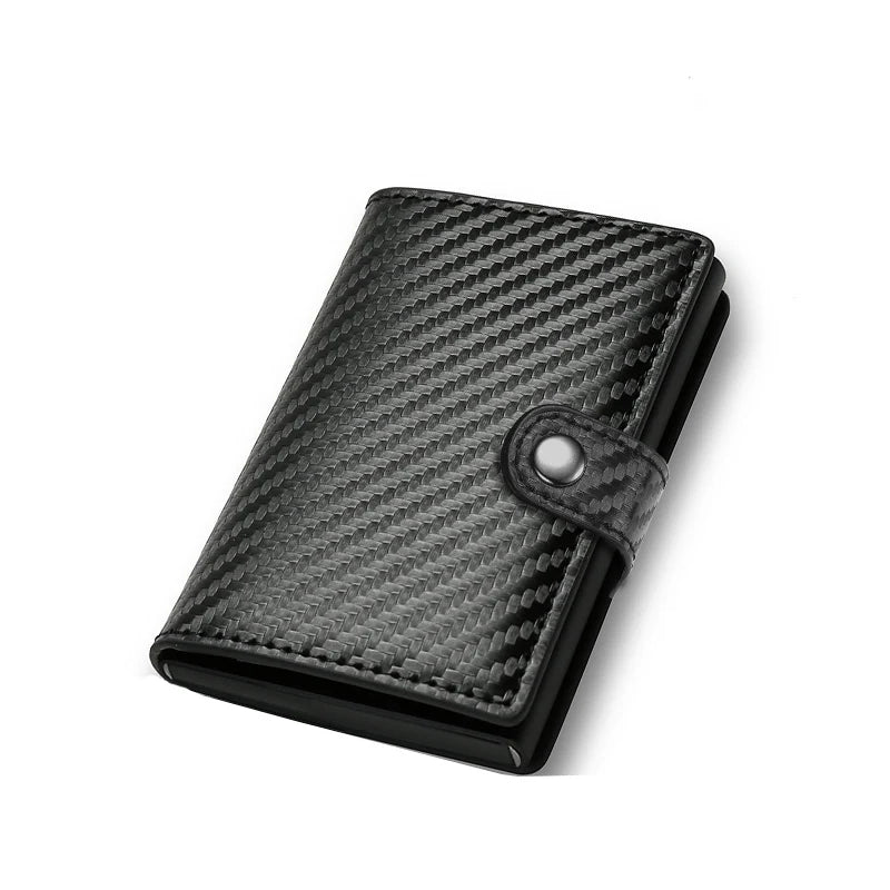 Carbon Fiber Men's Wallet - Ultra-Slim RFID Pop-Up Card Holder