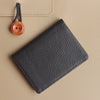 Custom Engraved Leather Card Holder - Personalized Business Wallet for Men