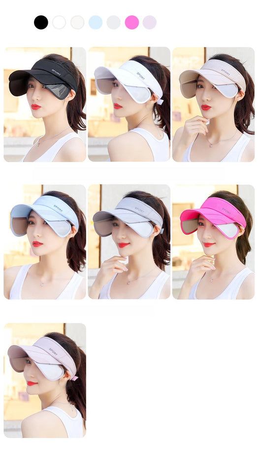 Adjustable Visor Sun Hat - UV Protection Sports Cap for Men & Women