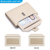Large Capacity Women's RFID Wallet - Leather Bifold with Coin Pocket & ID Windows