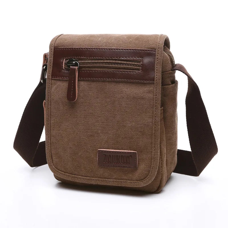 High Quality Canvas Shoulder Bag - Designer Unisex Messenger Bag with Large Capacity