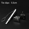 Men's Classic Cufflinks & Tie Clip Set - Luxury Fashion Jewelry Gift
